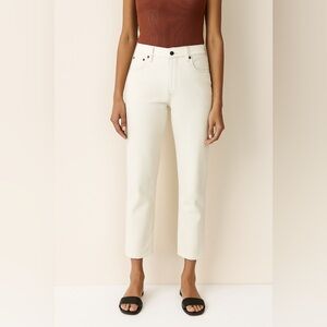 J.Crew Women’s Off White Straight Cropped Jeans Size 27 NWT